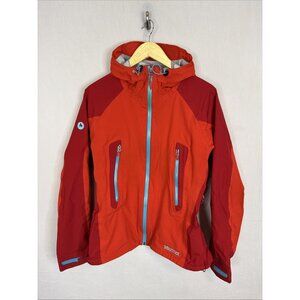 Marmot MemBrain Waterproof Hooded Shell Jacket Womens M Red Hiking